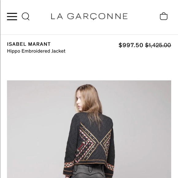 Isabel Marant Embroidered Box Jacket - Picture 3 of 12